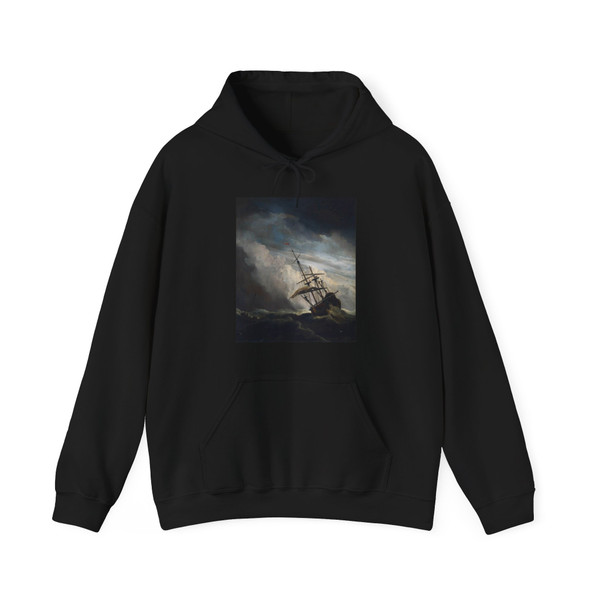 VELDE, Willem van de, the Younger - The Gust (Artwork) Hoodie