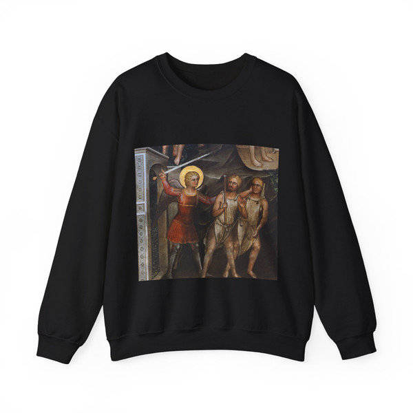 GIUSTO de' Menabuoi - Adam and Eve (detail) (Artwork) Crewneck Sweatshirt
