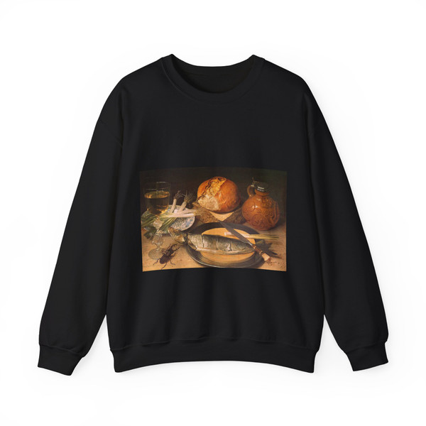 FLEGEL, Georg - Still Life with Stag Beetle (Artwork) Crewneck Sweatshirt
