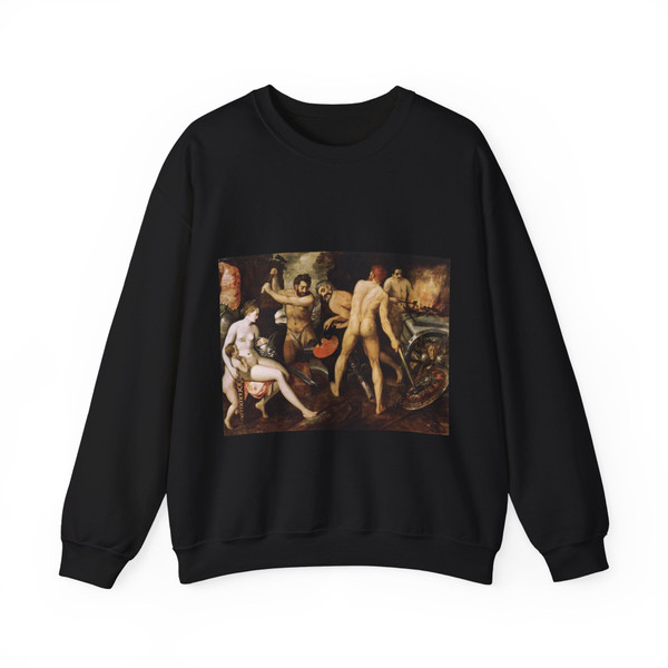 FLORIS, Frans - Venus at Vulcan's Forge (Artwork) Crewneck Sweatshirt