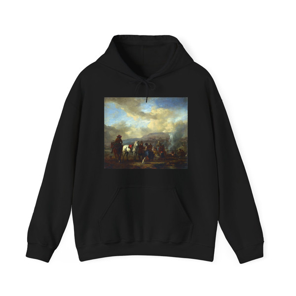 WOUWERMAN, Philips - Two Horsemen at a Gipsy Encampment (Artwork) Hoodie