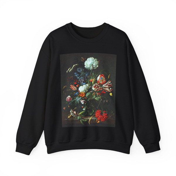 HEEM, Jan Davidsz. de - Vase of Flowers (Artwork) Crewneck Sweatshirt
