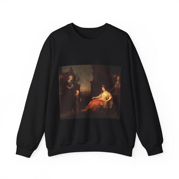 HOGARTH, William - Moses Brought before Pharaohs Daughter (Artwork) Crewneck Sweatshirt