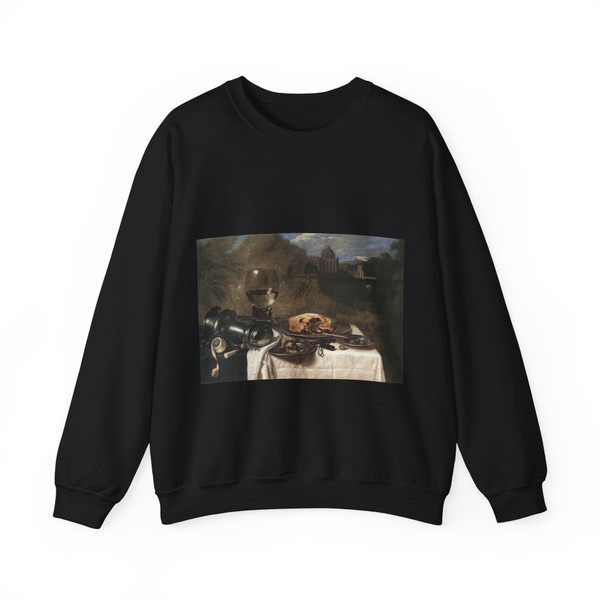 HEDA, Willem Claesz - Still-Life with Olives (Artwork) Crewneck Sweatshirt