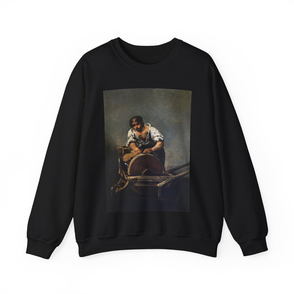 GOYA Y LUCIENTES, Francisco de - Knife Grinder (Artwork) Crewneck Sweatshirt