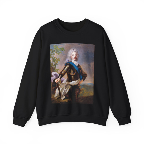 BELLE, Alexis-Simon - Portrait of Louis XV (Artwork) Crewneck Sweatshirt