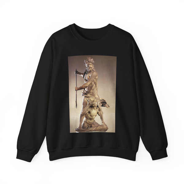 BERNINI, Gian Lorenzo - 1620 - Neptune and Triton (Artwork) Crewneck Sweatshirt
