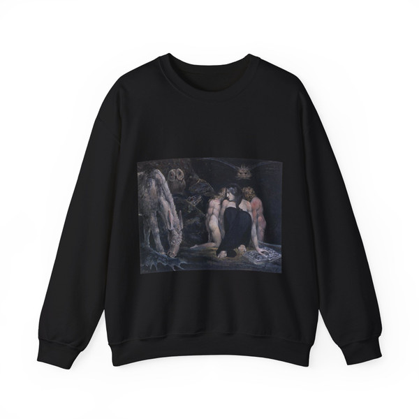 BLAKE, William - Hecate or the Three Fates (Artwork) Crewneck Sweatshirt