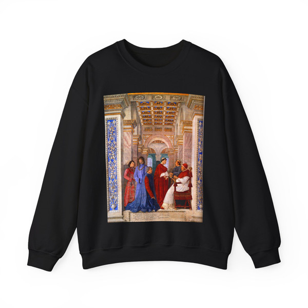 MANTEGNA, Andrea - The Family of Ludovico Gonzaga (Artwork) Crewneck Sweatshirt
