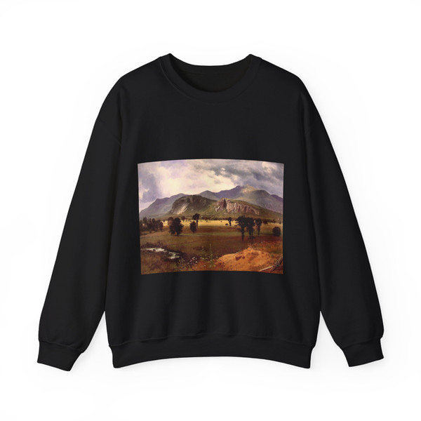 BIERSTADT, Albert - Moat Mountain Intervale New Hampshire (Artwork) Crewneck Sweatshirt