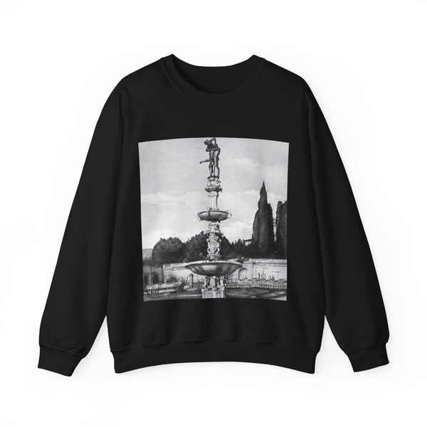 TRIBOLO, Niccolo - Fountain of Hercules and Anteus (Artwork) Crewneck Sweatshirt