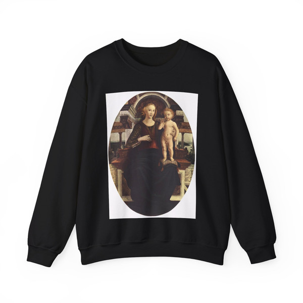 POLLAIUOLO, Piero del - Mary with the Child (Artwork) Crewneck Sweatshirt