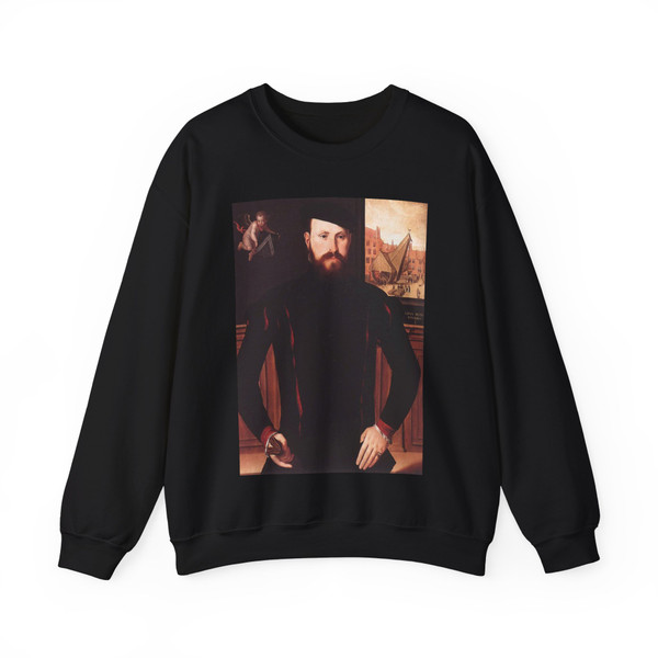 POURBUS, Pieter - Portrait of Jan van Eyewerve (Artwork) Crewneck Sweatshirt