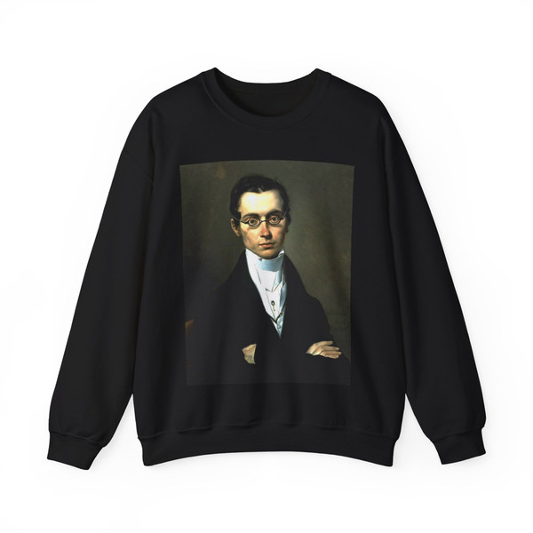 BLONDEL, Merry-Joseph - Portrait of a Man (Artwork) Crewneck Sweatshirt