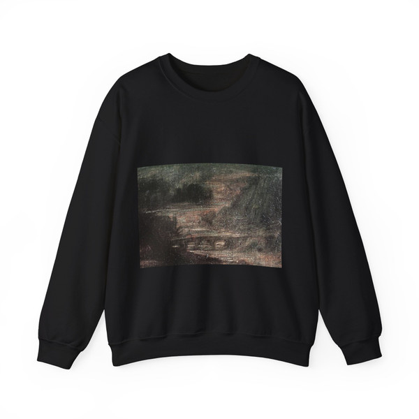 LEONARDO da Vinci - Mona Lisa (detail)3 (Artwork) Crewneck Sweatshirt