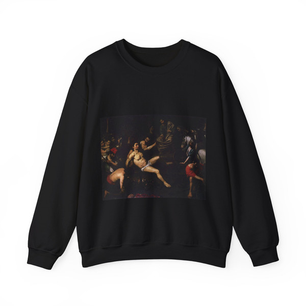 VALENTIN DE BOULOGNE - Martyrdom of St Lawrence (Artwork) Crewneck Sweatshirt