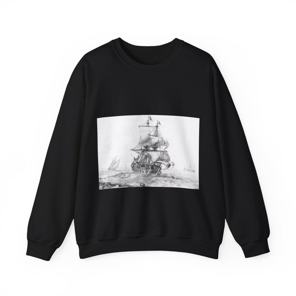 PUGET, Pierre -graphics- Great Vessel of War (Artwork) Crewneck Sweatshirt