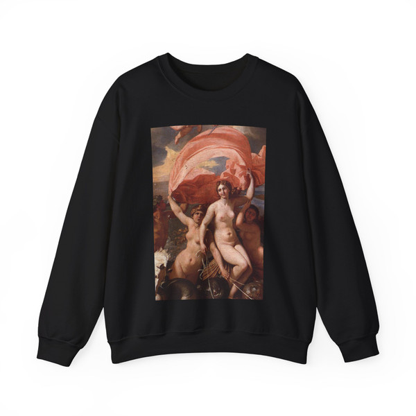 POUSSIN, Nicolas - The Triumph of Neptune (detail) (Artwork) Crewneck Sweatshirt