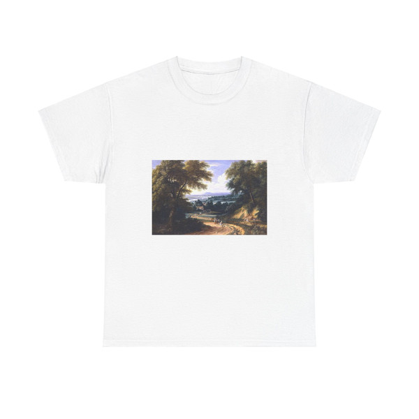 BOUDEWIJNS, Adriaen Frans - Landscape with Travellers (Artwork) T-Shirt