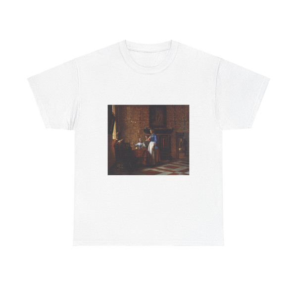 HOOCH, Pieter de - Interior with Figures (Artwork) T-Shirt
