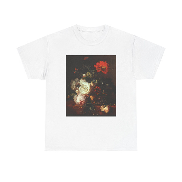 HUYSUM, Jan van - Basket of Flowers (Artwork) T-Shirt