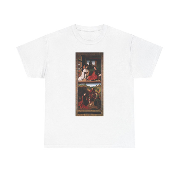 CHRISTUS, Petrus -religious- Annunciation and Nativity (Artwork) T-Shirt