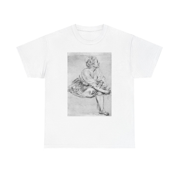 WATTEAU, Jean-Antoine - A Seated Woman (Artwork) T-Shirt