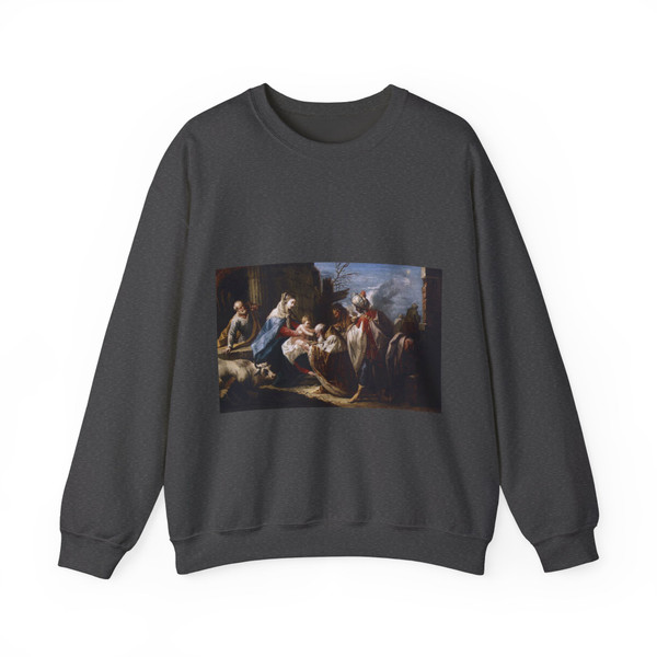 DIZIANI, Gaspare - Adoration of the Magi2 (Artwork) Crewneck Sweatshirt
