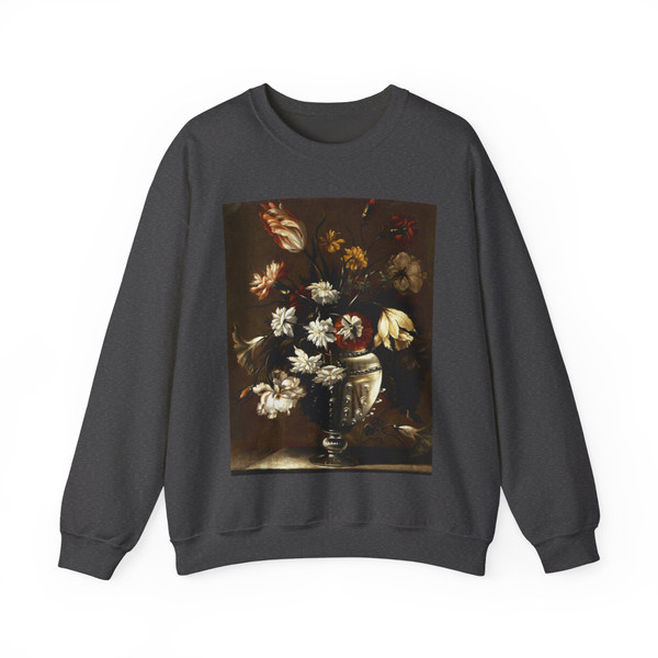 DIAZ, Diego Valentin - Vase of Flowers (Artwork) Crewneck Sweatshirt