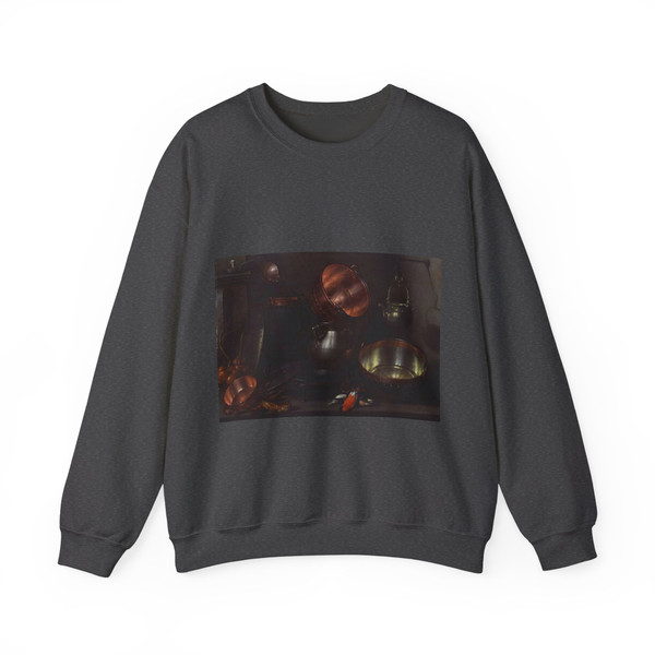 DELFF, Cornelis Jacobsz - Kitchen Still-Life (Artwork) Crewneck Sweatshirt