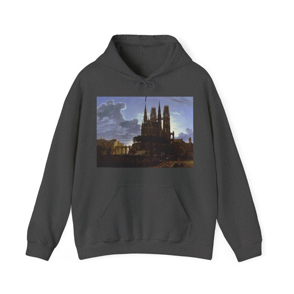 SCHINKEL, Karl Friedrich - Medieval Town by Water (Artwork) Hoodie