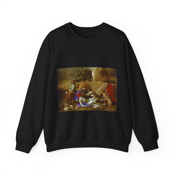 POUSSIN, Nicolas - The Lamentation over Christ (Artwork) Crewneck Sweatshirt