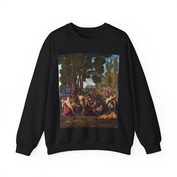POUSSIN, Nicolas - The Triumph of Silenus (Artwork) Crewneck Sweatshirt