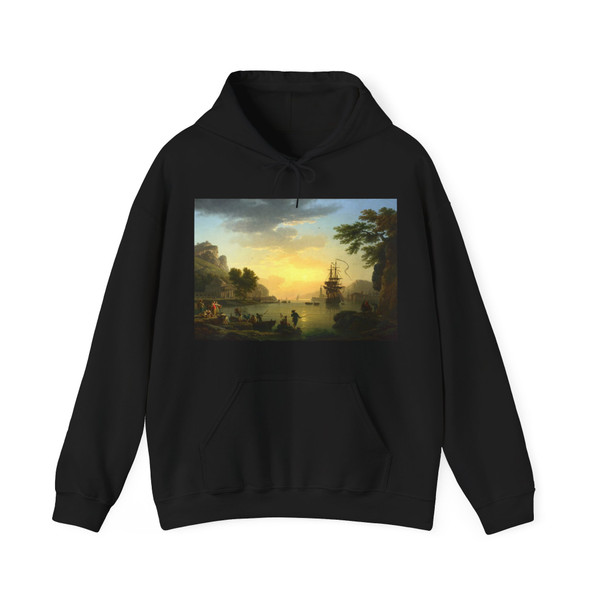 VERNET, Claude-Joseph - A Landscape at Sunset (Artwork) Hoodie