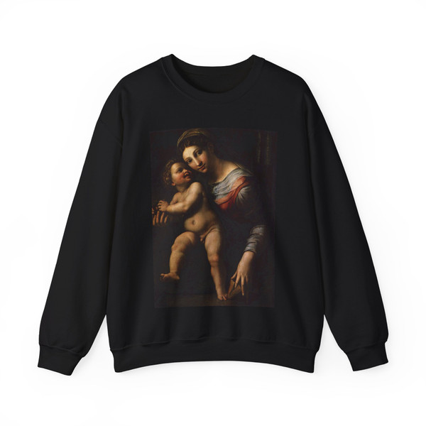 GIULIO Romano - Virgin with the Child (Artwork) Crewneck Sweatshirt
