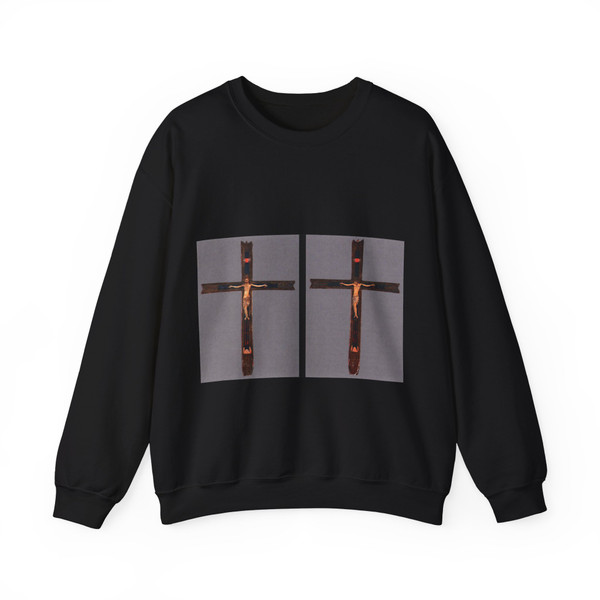 GIUNTA Pisano - Double-Sided Processional Cross (Artwork) Crewneck Sweatshirt
