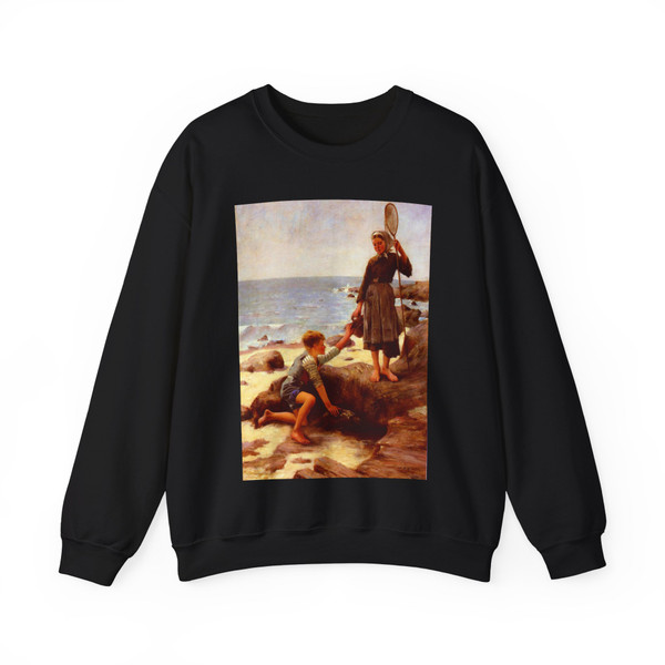 Bastien-Lepage , Jules - Les Enfants Pecheurs (Artwork) Crewneck Sweatshirt