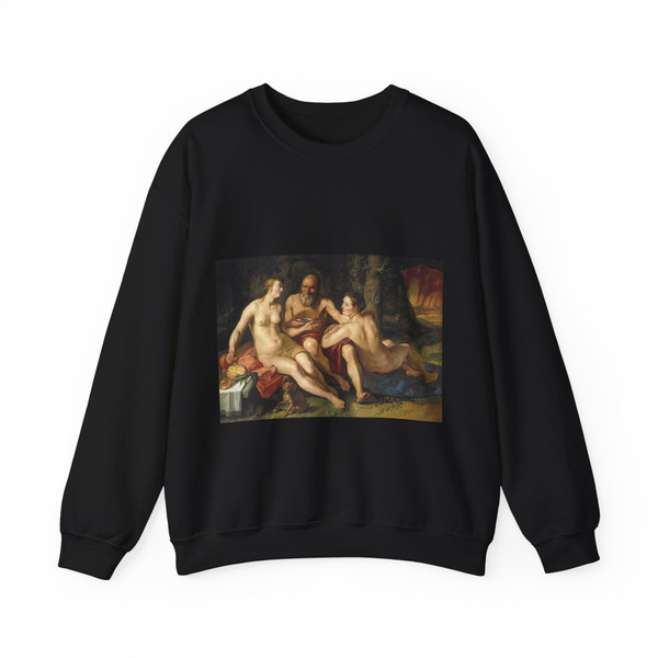 GOLTZIUS, Hendrick - Lot and his Daughters (Artwork) Crewneck Sweatshirt