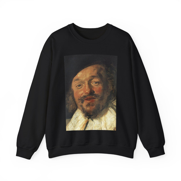 HALS, Frans - The Merry Drinker (detail) (Artwork) Crewneck Sweatshirt