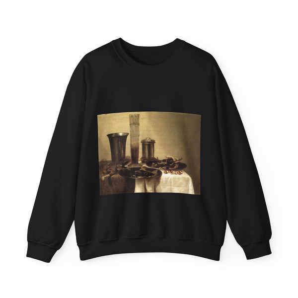 HEDA, Willem Claesz - Breakfast Still-Life (Artwork) Crewneck Sweatshirt