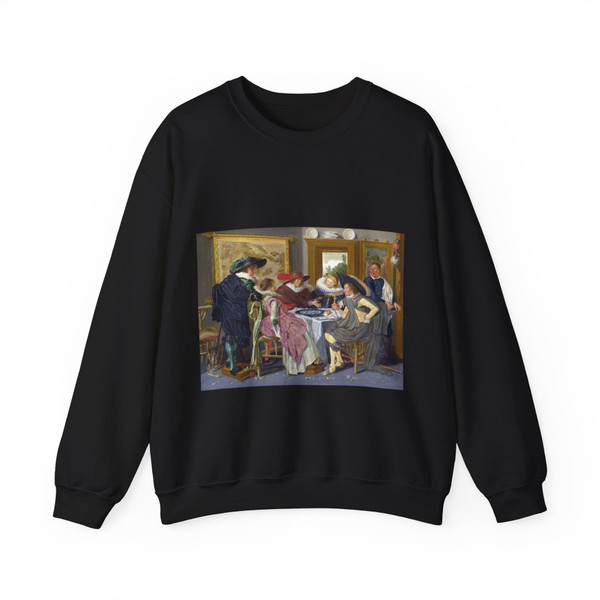 HALS, Dirck - A Party at Table (Artwork) Crewneck Sweatshirt