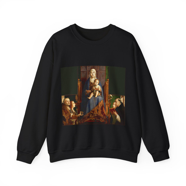 ANTONELLO da Messina - San Cassiano Altar (Artwork) Crewneck Sweatshirt