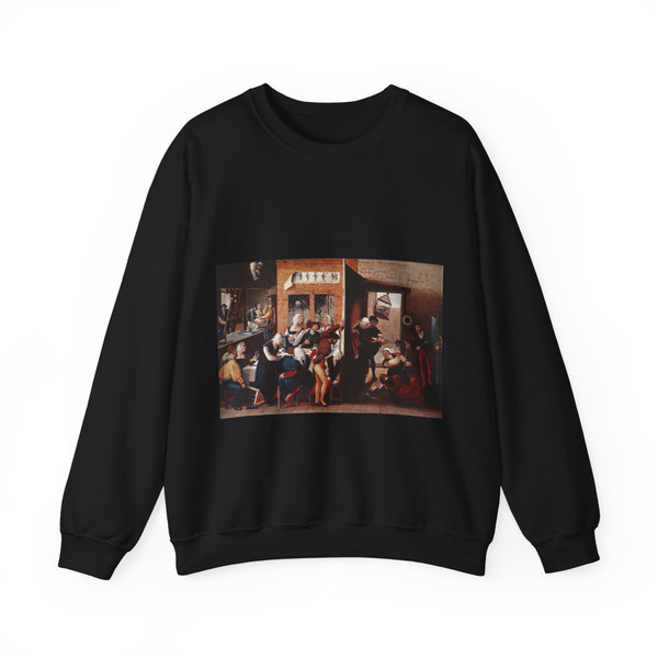 HEMESSEN, Jan Sanders van - Merry Company (Artwork) Crewneck Sweatshirt