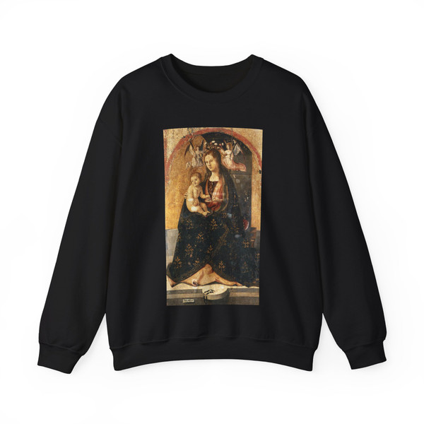 ANTONELLO da Messina - Madonna and Child (Artwork) Crewneck Sweatshirt