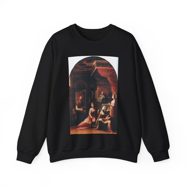 BECCAFUMI, Domenico - Birth of the Virgin (Artwork) Crewneck Sweatshirt