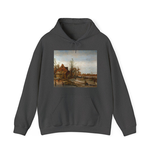 VELDE, Esaias van de - Winter Landscape (Artwork) Hoodie