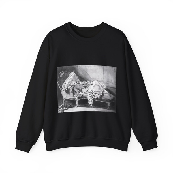 GREUZE, Jean-Baptiste - Madame Greuze (Artwork) Crewneck Sweatshirt