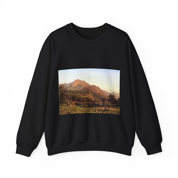 BIERSTADT, Albert - Rocca de Secca (Artwork) Crewneck Sweatshirt