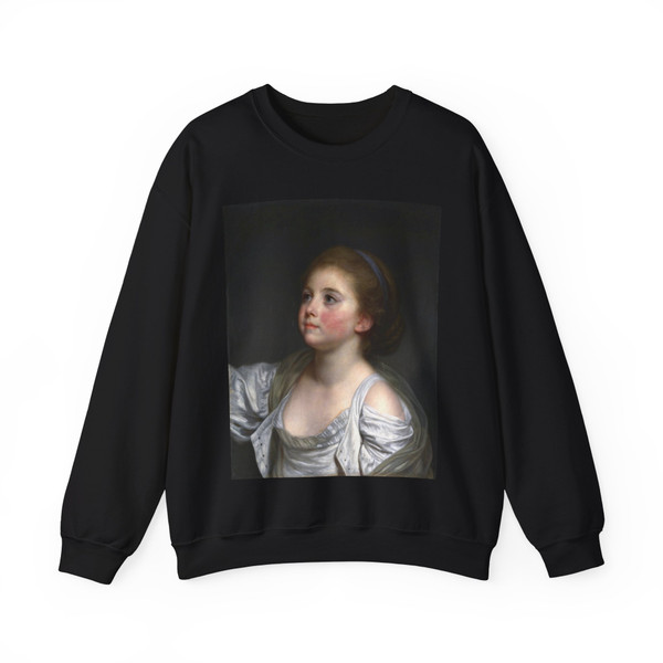 GREUZE, Jean-Baptiste - A Girl (Artwork) Crewneck Sweatshirt