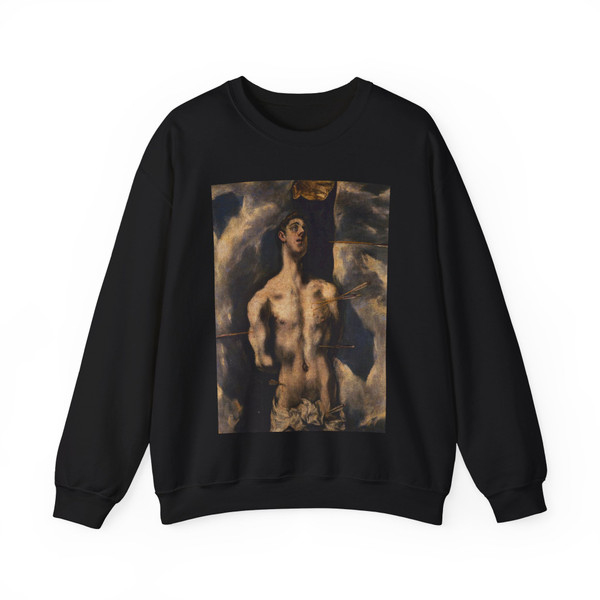 GRECO, El -1610s- St Sebastian (Artwork) Crewneck Sweatshirt